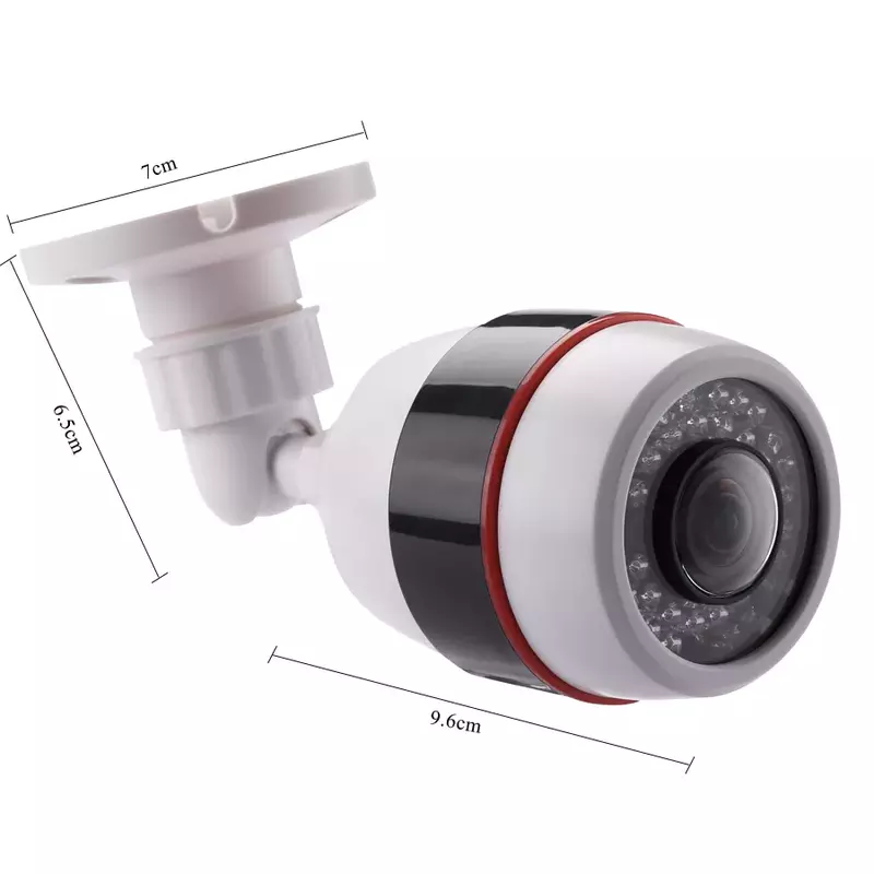 Hamrolte 5MP kamera telewizji przemysłowej 5MP 1.7MM obiektyw typu rybie oko 180 stopni panoramiczny kamera AHD Night Vision wodoodporna typu Bullet zewnętrzna kamera