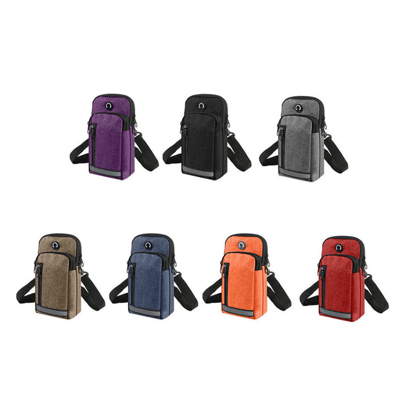 Men Women Running Arm Bags For Phone Money Keys Outdoor Sports Arm Package Bag With Headset Hole Simple Style Running Arm Band