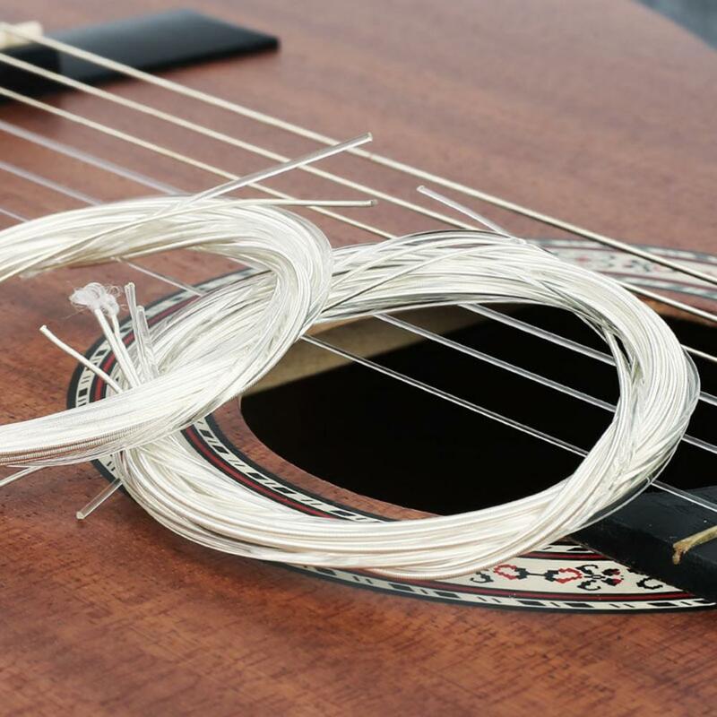 6Pcs Classical Guitar Strings Corrosion Resistant Flexibility Guitar Supplies Soft Melodies Clear Nylon Guitar Strings