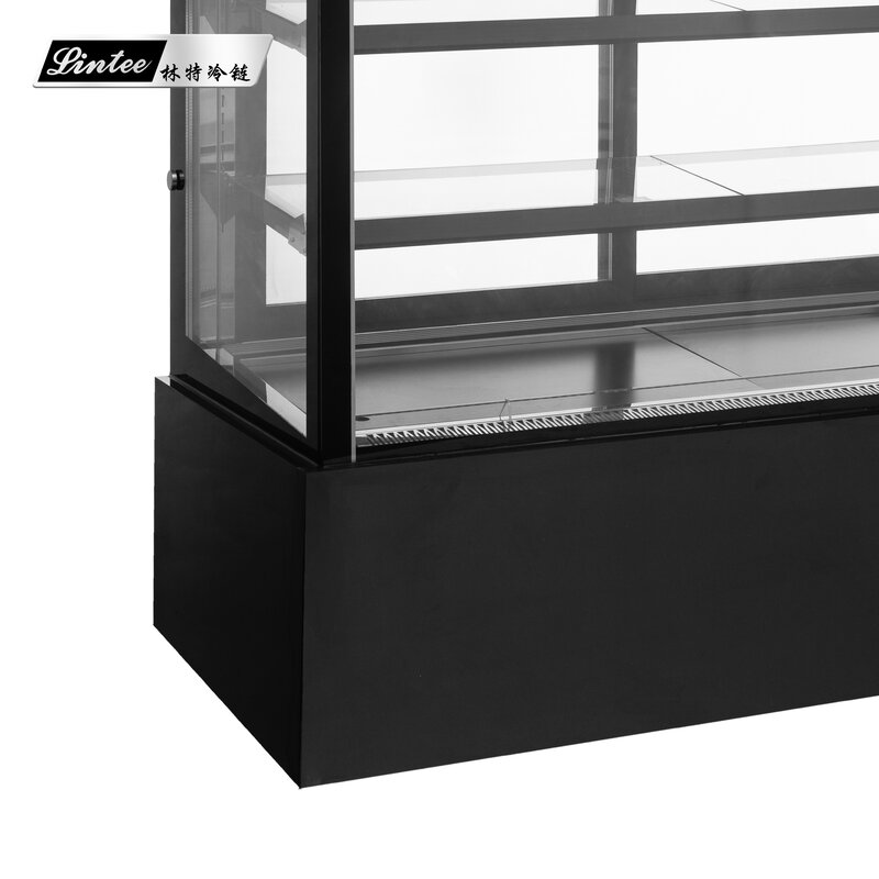 Ventilador de refrigeração porta de vidro geladeira padaria exibir gabinete bolo vitrine geladeira