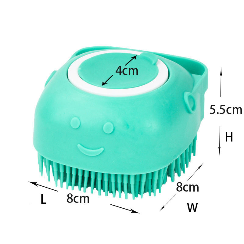 Pet Accessoriess for Dogs Summer Bath Shower Brush Grooming Massage 2-in-1 Soft Silicone Bathroom Brush Puppy Cat Comb Products