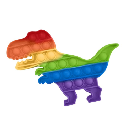 Rainbow Bubble Pops Kids Fidget Toys Sensory Autisim Special Need Anti-stress Stress Relief Squishy Simple Dimple Fidget Toy