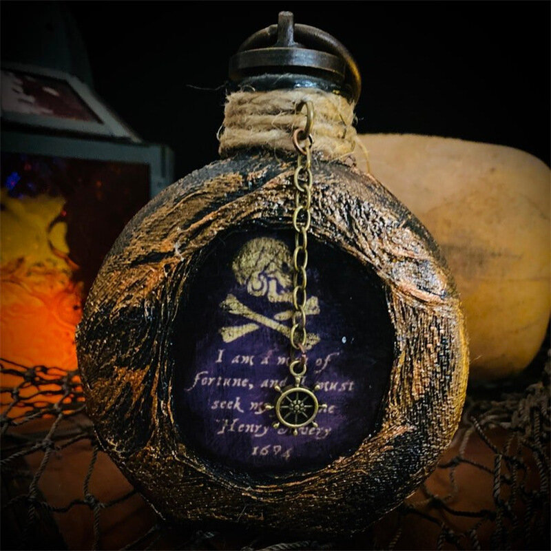 Flasque de rm de Pirate, pichet de hanche personnalisé, classique, amusant, avec bouchon, pour Halloween