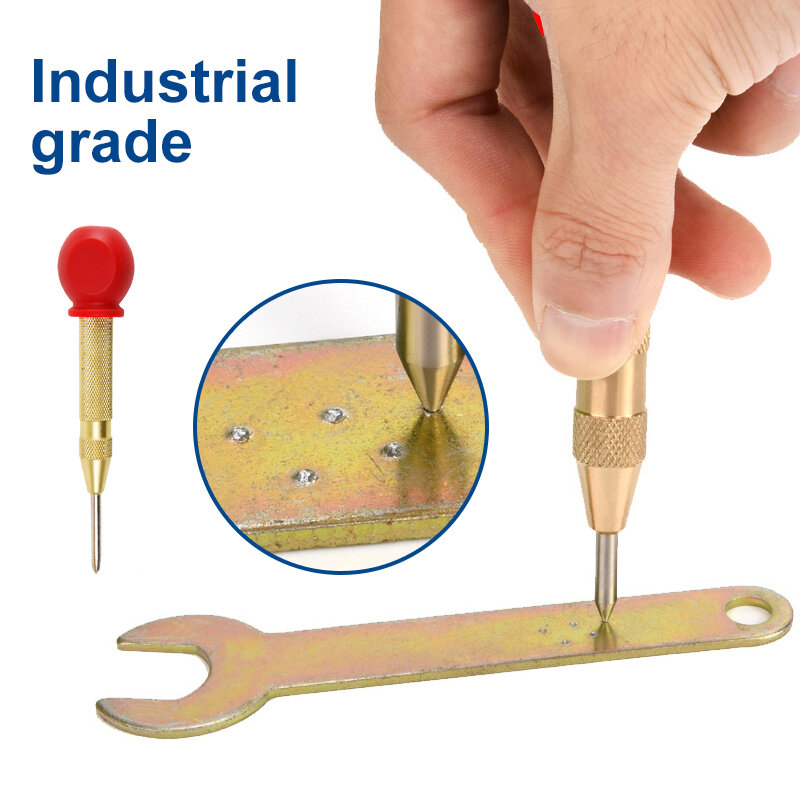 Automatyczny dziurkacz centralny automatyczny dziurkacz do obróbki drewna metalowa wiertarka regulowana sprężyna załadowana automatyczne dziurkacze zestawy narzędzi ręcznych
