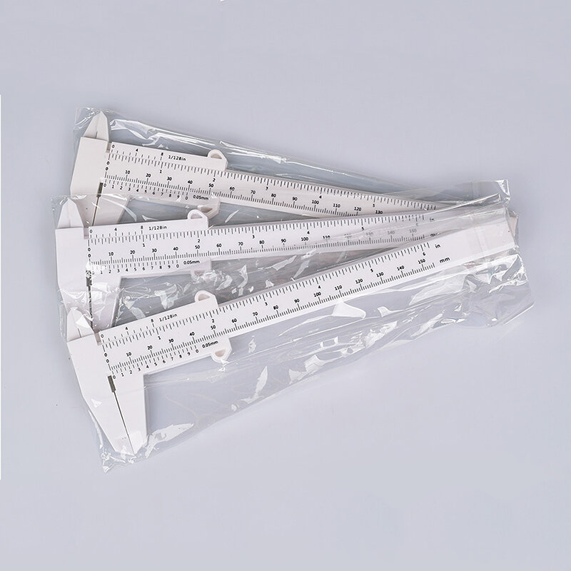 Портативный пластиковый штангенциркуль для бровей, 150 мм