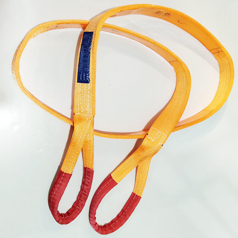 2T/3T Yellow flat lifting belt polyurethane lifting belt lifting belt lifting belt lifting belt for large tonnage lifting Wharf