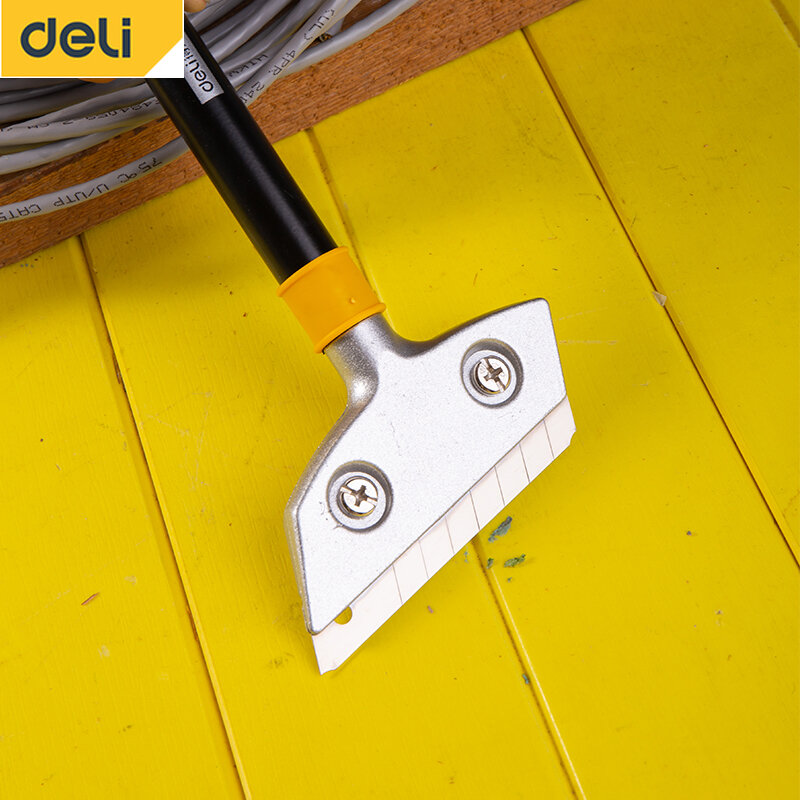 Deli nova boa qualidade de aço inoxidável papel parede pintura telhas raspador piso 600 mm removedor com lâmina ferramentas limpeza doméstica