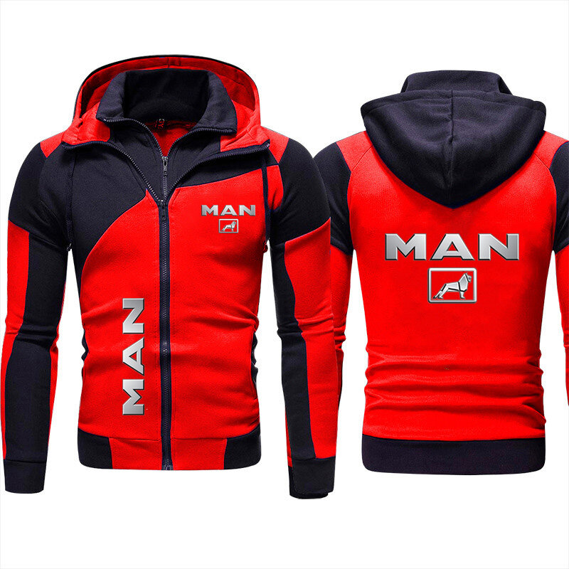 Nova jaqueta MAN logotipo impresso Hoodie Jacket Sportswear Zipper Hoodie Motocicleta Jacket Men's Outdoor Sportswear Jacket Top