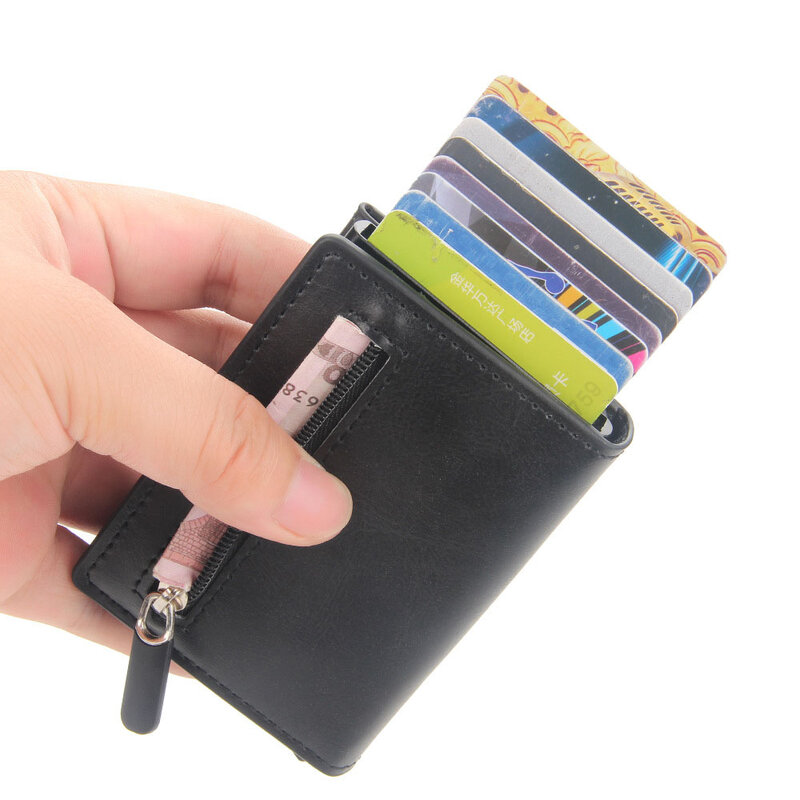 billetera Campbell antimagnético anti-RFID titular de la tarjeta de la 