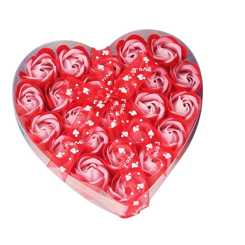 24 szt. Zapachowy płatek róży mydło w płynie wesele prezent czerwony różowy niebieski fioletowy papier mydło sztuczny fałszywy suszony kwiat