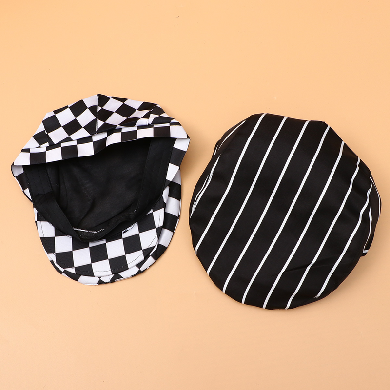 หมวกเชฟตาข่าย2ชิ้นสำหรับผู้ชายตาข่ายระบายอากาศได้ดีหมวกแก๊ปสำหรับทำอาหารในครัวร้านอาหาร