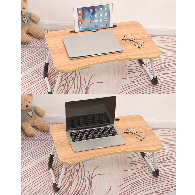 Casa dobrável mesa do portátil para cama & sofá portátil cama bandeja mesa portátil para estudo e leitura cama superior bandeja