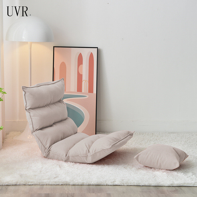 UVR 레이지 다다미 접이식 싱글 소형 아파트 침대 베이 윈도우 의자, 일본식 싱글 등받이 발코니 레저 의자