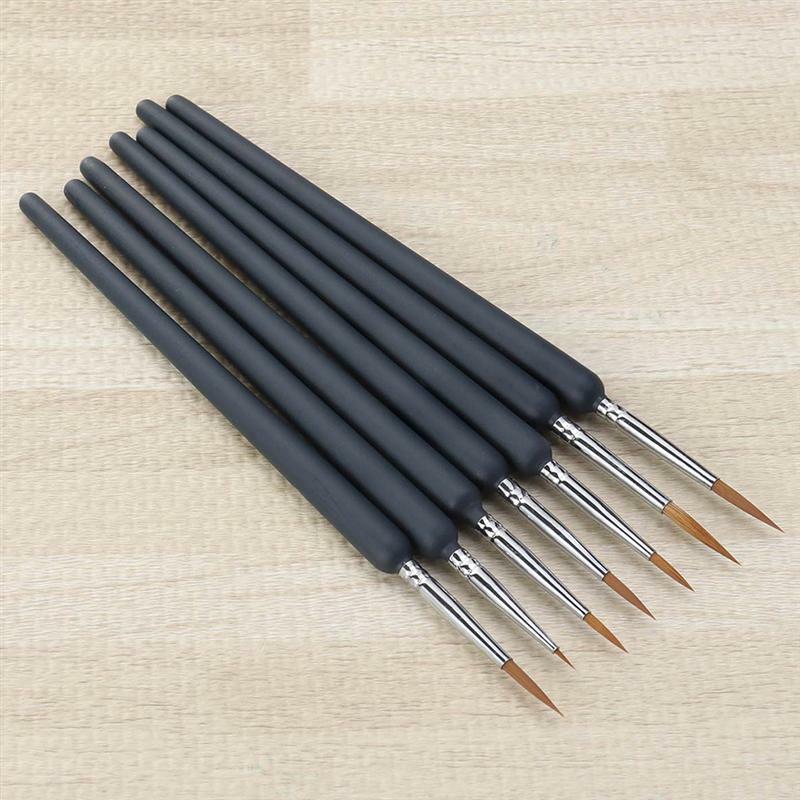 9pcs Weasel Hair Water Color Brushes Paintbrush Line Drawing Pen Painting Accessories for Students Adults