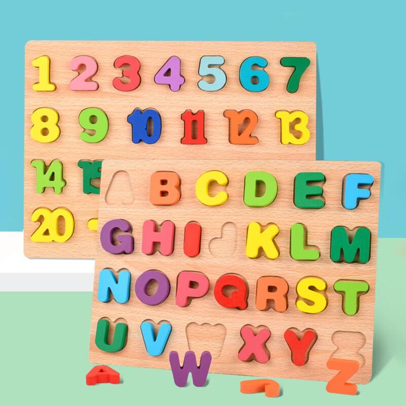 Puzzle Board Toys  Nesting Educational Alphabet Number Recognition