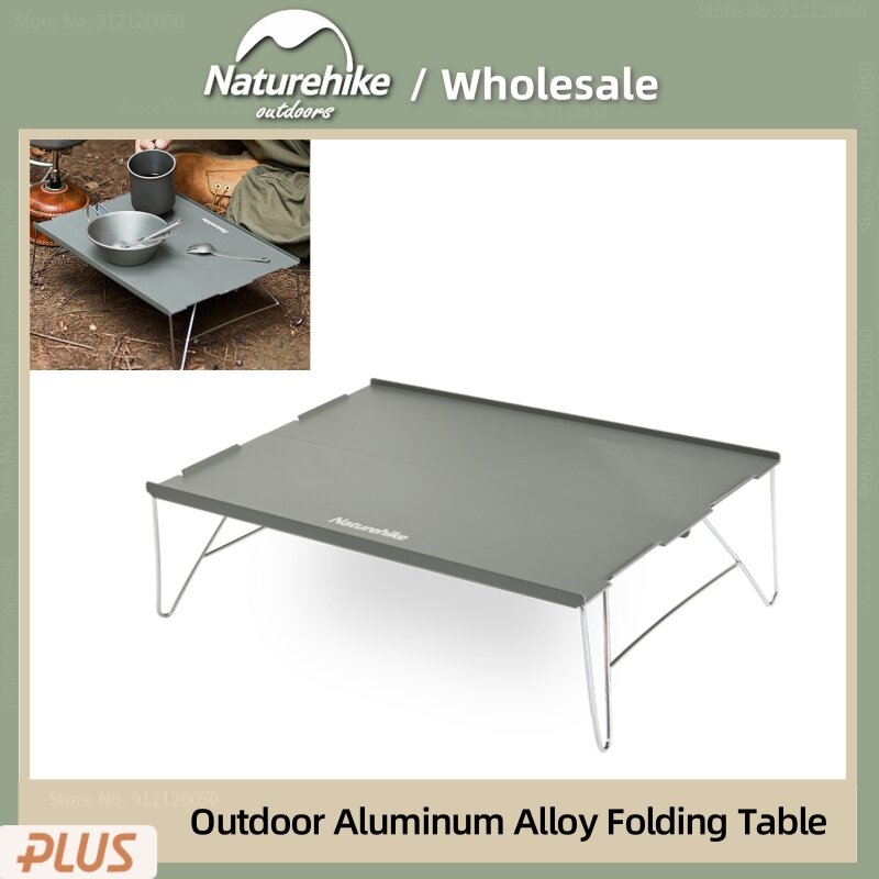 Naturehike Открытый сверхлегкий складной столик для барбекю портативный стол для кемпинга путешествия мини чайный столик из алюминиевого сплав...