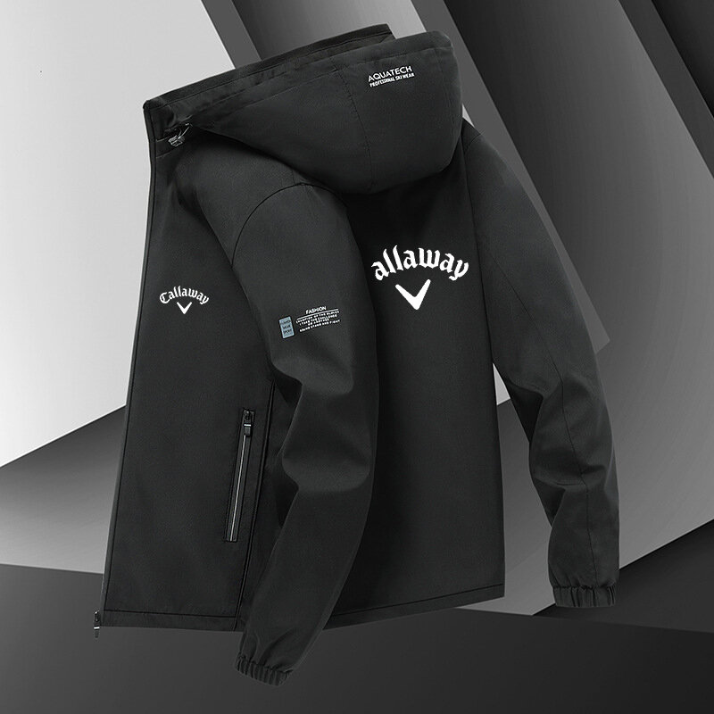 Мужская осенняя куртка для кемпинга Callaway, Высококачественная уличная куртка с принтом, ветровка с капюшоном, повседневная спортивная куртка премиум-класса для велоспорта, 2022