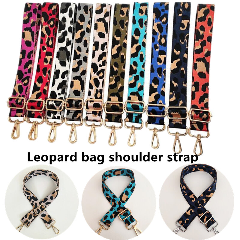 Women Nylon Bag Strap Adjustable Jacquard Wide Handbag Strap Crossbody Shoulder Handle Luggage Bag Accessories Purse Handles