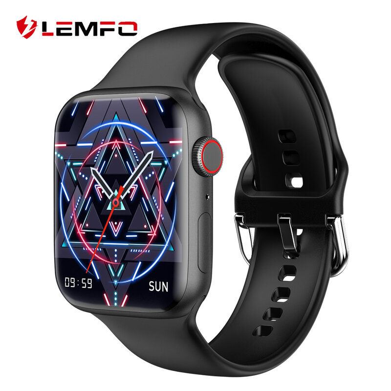 LEMFO-reloj inteligente W57 serie 7 Pro Max, dispositivo con carga inalámbrica, llamadas, Bluetooth, pantalla HD de 2022 pulgadas, compatible con Android e IOS, NFC, 1,95