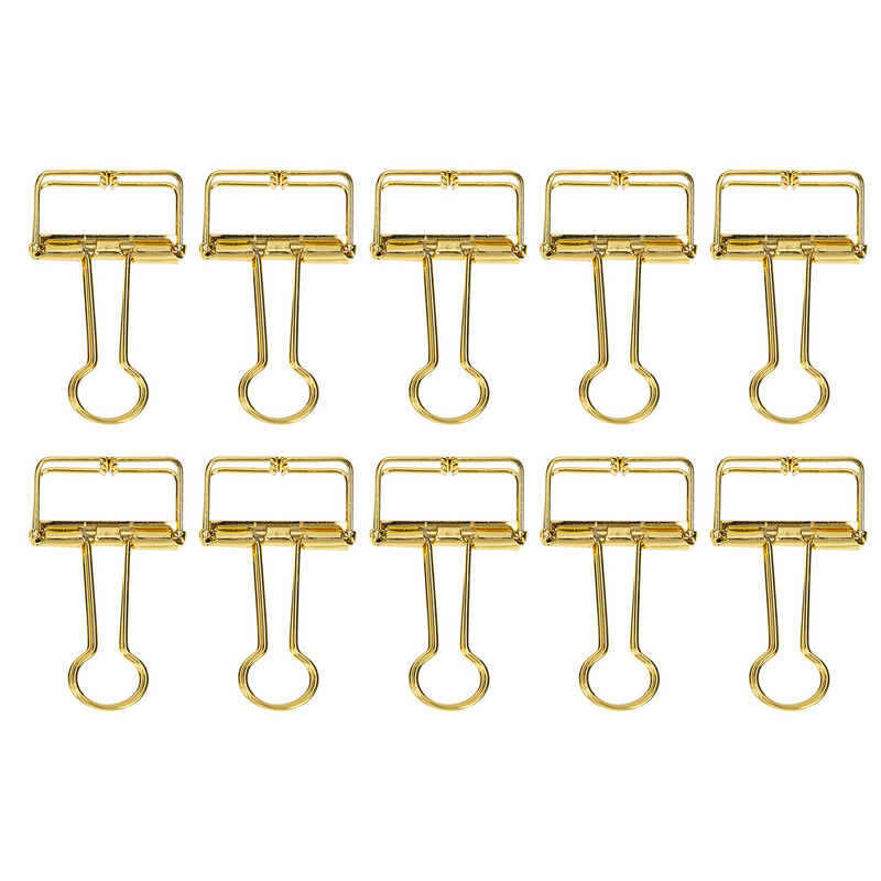 Clip per raccoglitori in acciaio inossidabile morsetti per leganti delicati clip di carta squisite clip per raccoglitori decorativi per la scuola degli studenti dell'ufficio