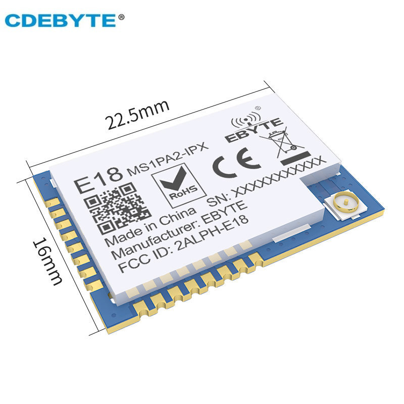 CC2530 PA LNA ZigBee Module 2.4GHz 20dBm 8051 MCU SMD IPEX E18-MS1PA2-IPX Mesh Networking Transmitter and Receiver