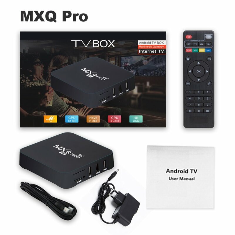 4K Android TV Box IPTV RK3229 HD 3D Smart Set-Top Box 2.4G WiFi Home Remote Control Youtube Media Player Set Top Box