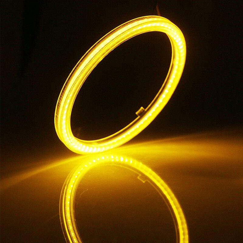 Super jasne pierścienie Halo COB LED reflektory anielskie oczy 60mm 70mm 80mm 90mm 100mm 110mm 120mm samochodów motocykl lampa DRL żarówka