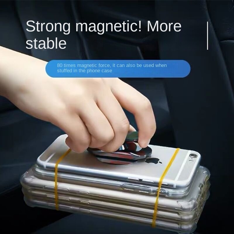 Suporte do telefone do carro magnético rotatable mini tira forma suporte para huawei metal forte ímã gps carro montar para iphone 11