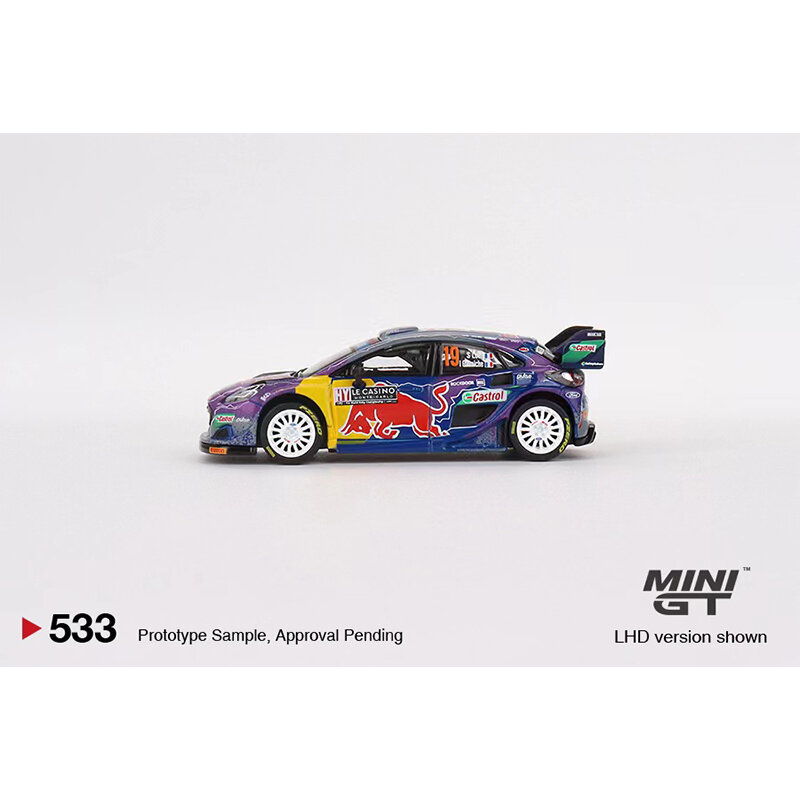 Minigt Op Voorraad 1:64 Wrt 2022 Fiesta Rally Montecarlo Winnaar Diecast Diorama Automodelcollectie Miniatuur Carros Speelgoed 533