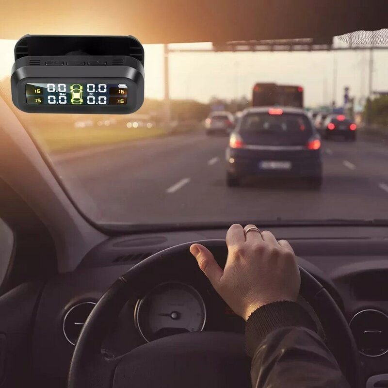 USB Solar Power Tpms Auto Tire Pressure Monitoring System Temperatur Warnung Windschutzscheibe Befestigung Auto Fahren Sicherheit Kit