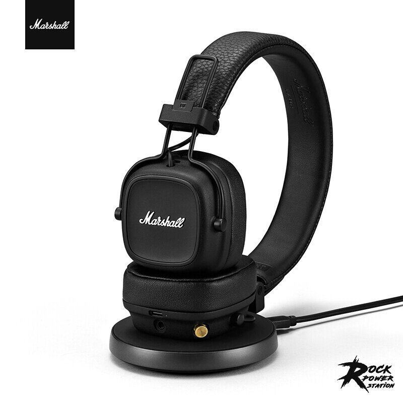 Marshall MAJOR IV Headset Bluetooth Nirkabel Headset Subwoofer Gaming Olahraga Lipat dengan Mikrofon