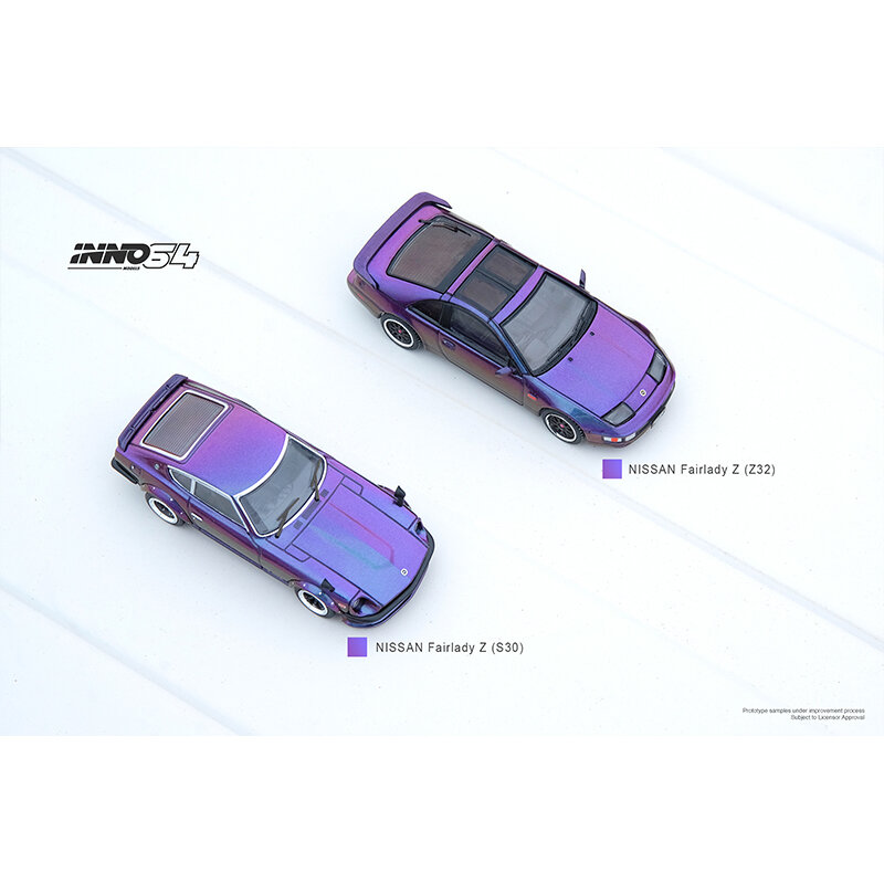 INNO 1:64 Fairlady Z Z32 S30 Midnight Purple Alloy Diorama Car Model Collection Miniature Carros Toys en Stock