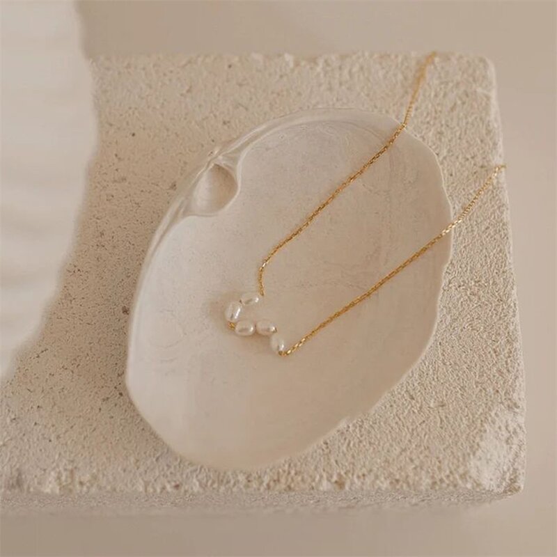 GD Hot Simple 5 stwórz perły Choker naszyjniki panna młoda biżuteria damska złoty kolor naszyjnik Choker kobieta Party prezent