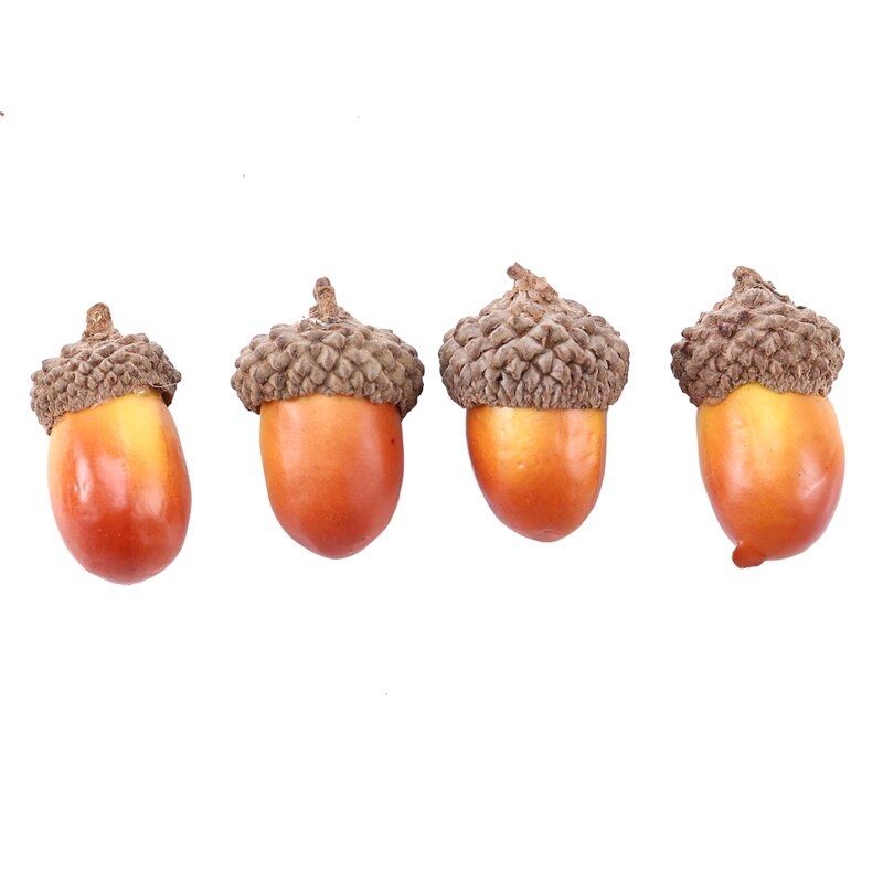 Mini cônes de pin en mousse de 3Cm, 20 pièces, fausses fleurs de fruits et légumes, pour décoration d'arbre de noël, pour mariage