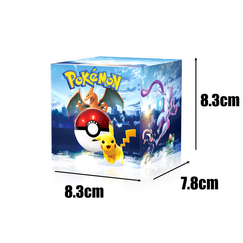 12 caixa genuína pokemon poke bola anime personagem deformação brinquedos pikachu charizard mewtwo brinquedo ação modelo presente