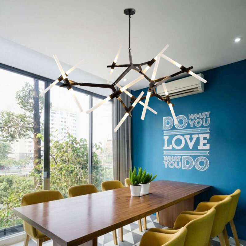 Modern Nordic LED Chandelier for Living Room, Lustre Lustres, Lâmpada de vidro, Indoor Fixture Light, Teto Light, Quarto, Cozinha
