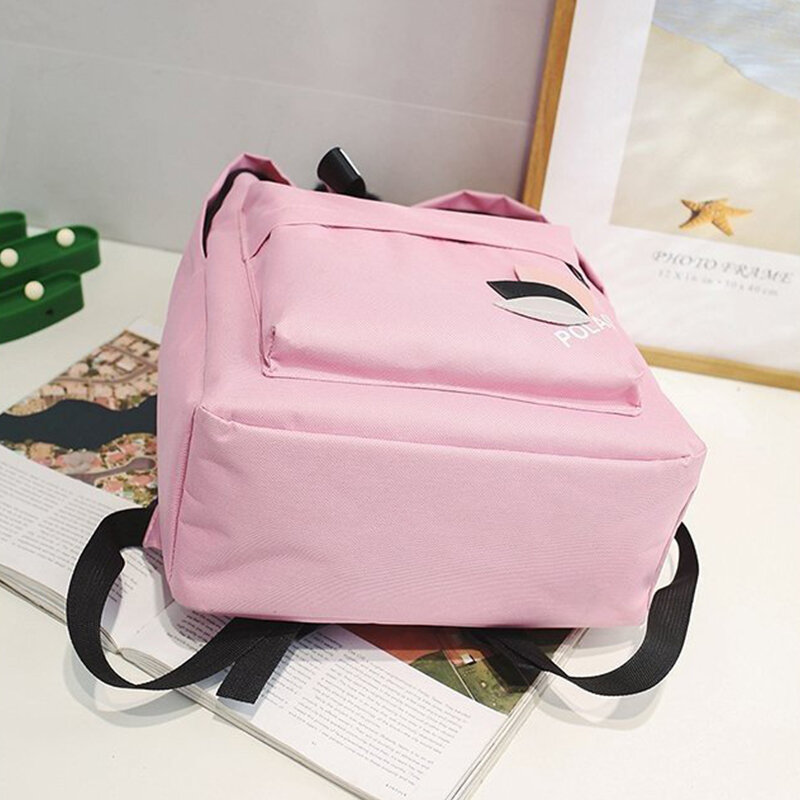 Mochila pequeña de viaje de nailon para mujer, bolso escolar negro, Mini mochila escolar multifuncional para niña, 2022
