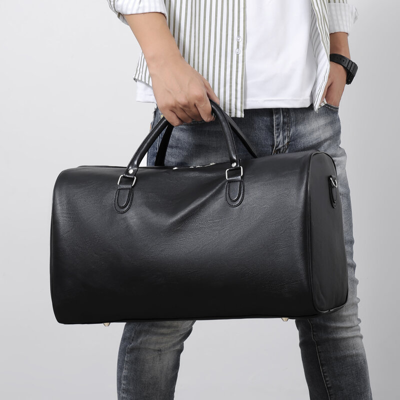 YILIAN-bolsa de viaje simple de gran capacidad para hombre, bolso de lona versátil, resistente al agua, de un solo hombro