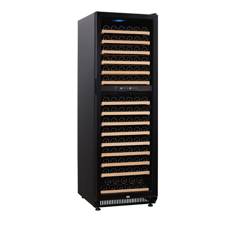 Professional Manufacturer 176 bottles wine cooler with dual zone storage home wine refrigeration