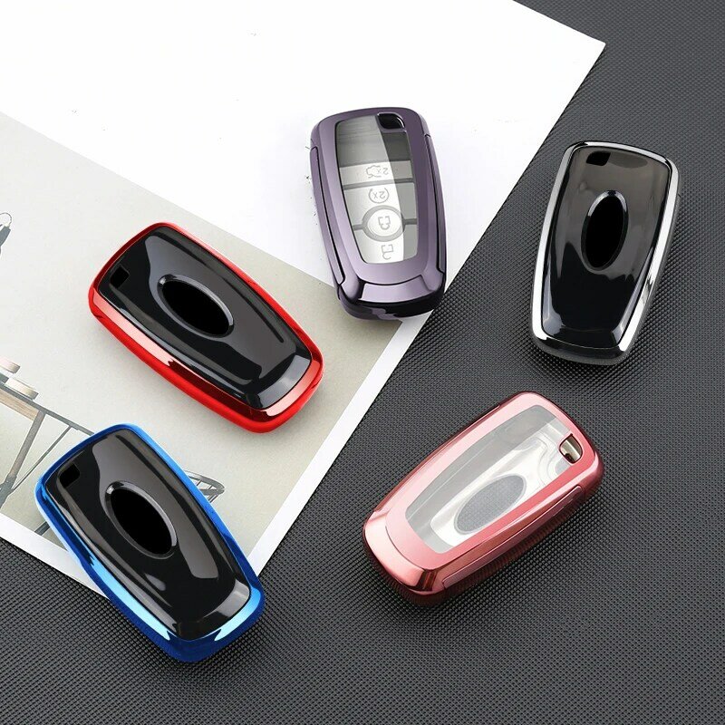 Tpu Auto Remote Key Case Cover Shell Voor Ford Fusion Mustang Explorer F150 F250 F350 2017 2018 Ecosport Rand S-MAX ranger Lincoln