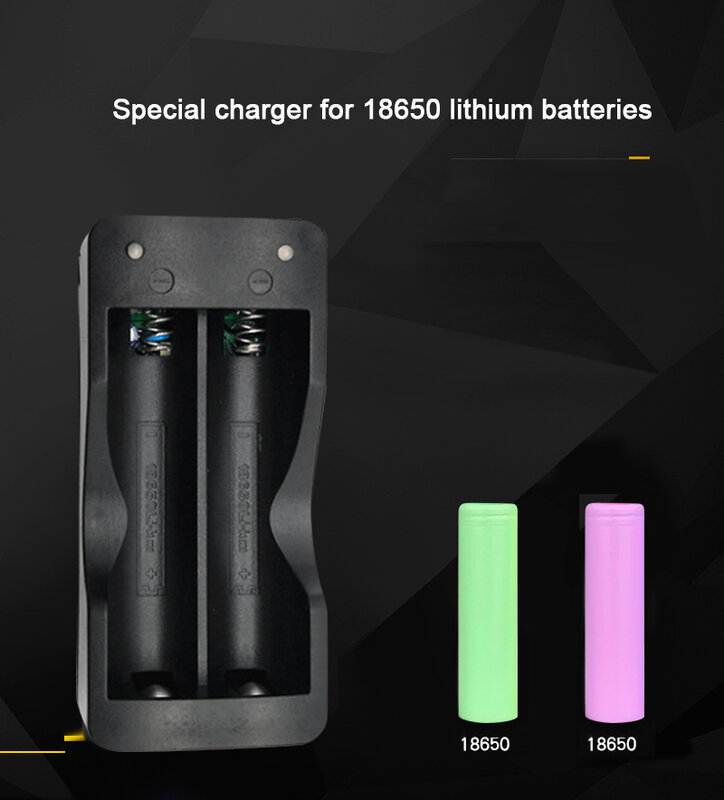 PUJIMAX-cargador de batería 18650 EU, 2 ranuras, carga inteligente, Li-ion, recargable