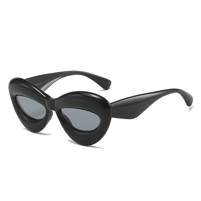 نظارات شمسية سميكة بلون الحلوى على شكل شفة Y2K للنساء نظارة شمسية جديدة على الموضة للرجال نظارة كلاسيكية للنساء على طراز الهيب هوب