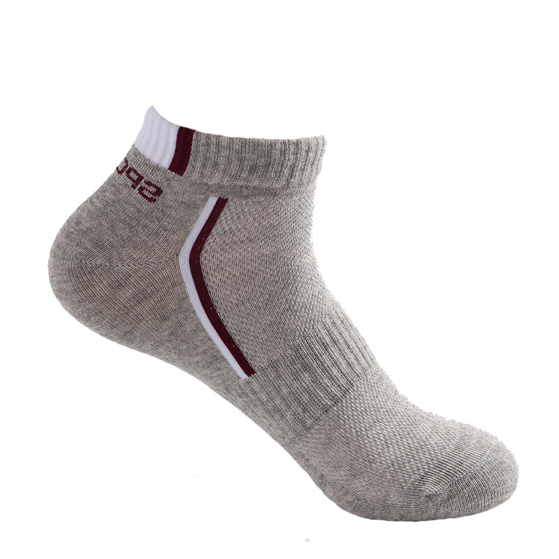 10 peças = 5 pares/lote meias masculinas malha respirável curto casual meias de algodão verão esportes absorvem suor tornozelo meias conjunto meias