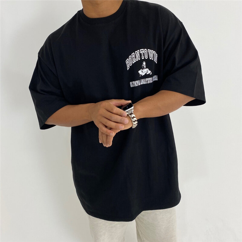 Atasan Gambar Cetak Orsay Musim Panas Pria T-shirt Gaya Hip Hop Harajuku Lengan Pendek Longgar Fashion Jepang Atasan Olahraga Jalanan Kasual 3XL