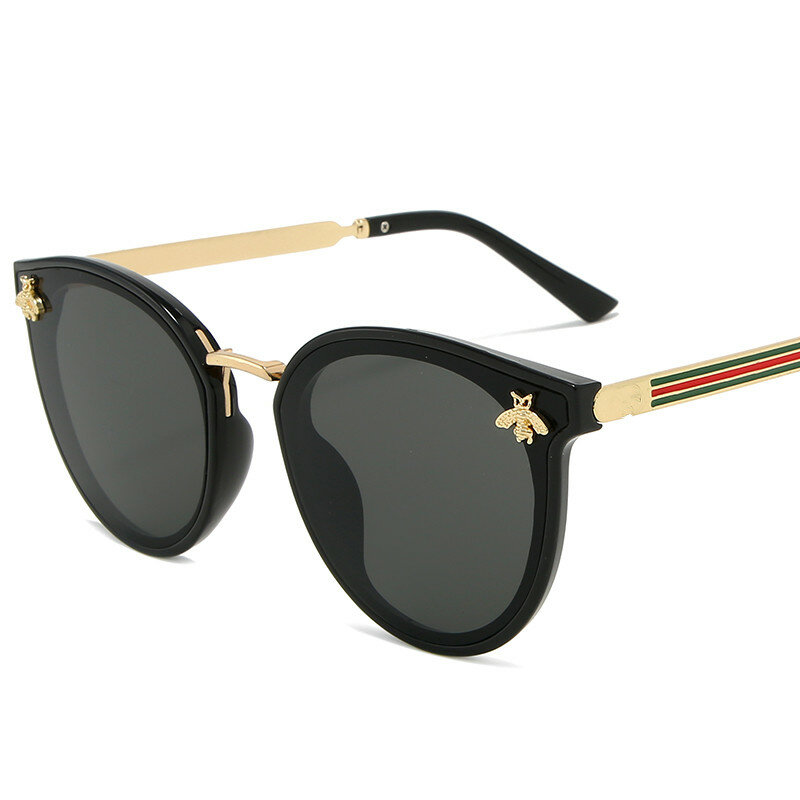 luxury bee Fashion for women Sunglasses Men Square Brand Design Sun Glasses Oculos Retro drive male iron uv400