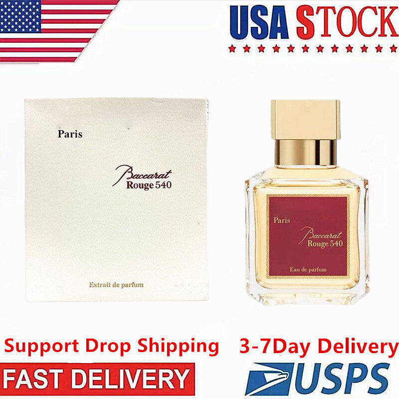 Desodorante corporal de larga duración para mujer, Perfumes Originales de Baccarat Rouge 540, envío gratis a los EE. UU. En 3-7 días