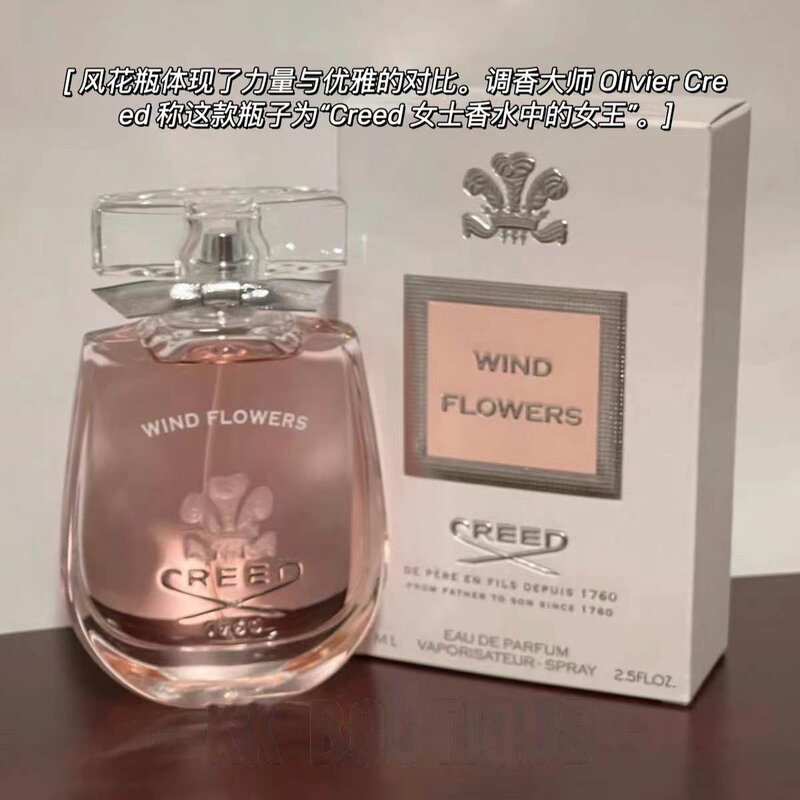 Parfum Merek Populer Bunga Angin Creed Parfum Asli untuk Wanita Parfum De Femme De Luxe Semprotan Alami untuk Wanita
