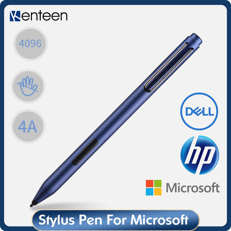 Caneta stylus para microsoft surface pro 3 4 5 6 7 lápis capacitivo com rejeição de palma 4096 pressão sensível para hp asus dell