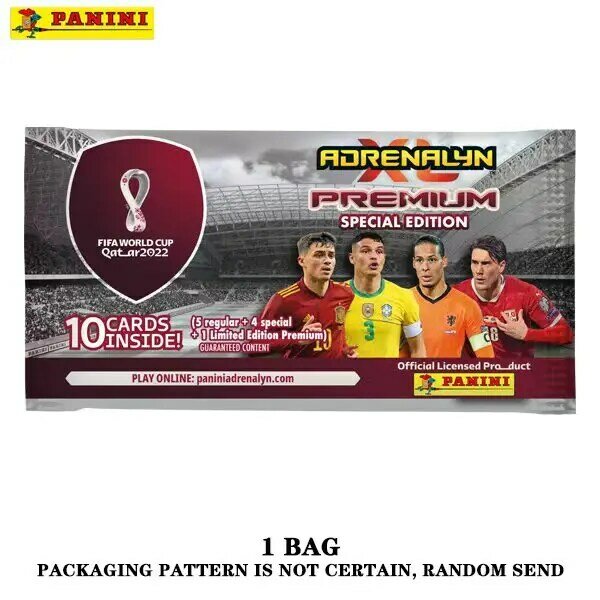 Panini Football Starsilver card Qatar World Cup Soccer Star Collection Messi Ronaldo Footballer Limited Fan Cards Box Set