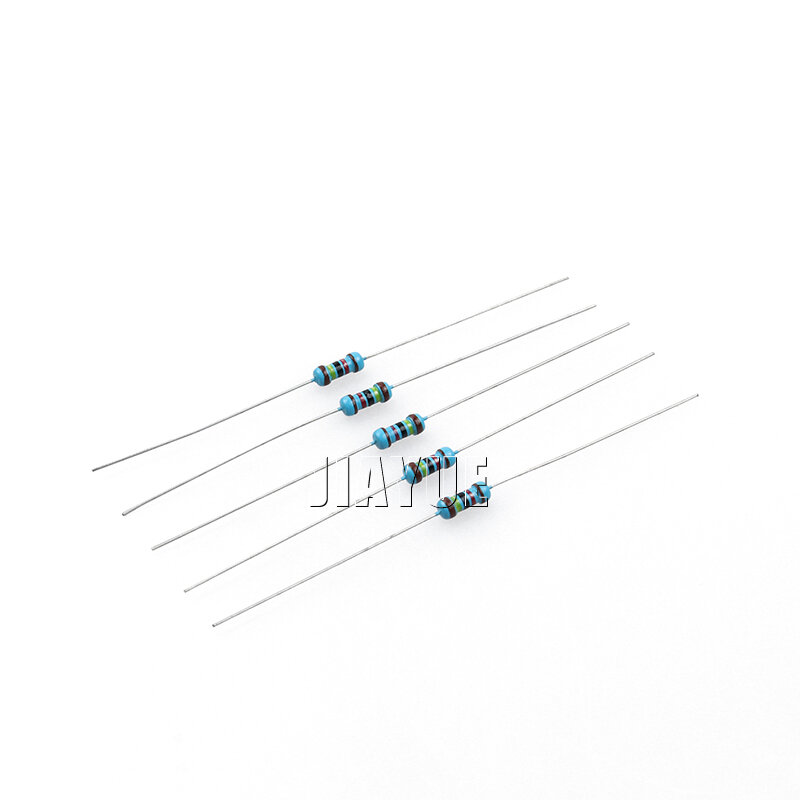 100pcs 1/4W Metal film resistor 1R~22M 1% 100R 220R 1K 1.5K 2.2K 4.7K 10K 22K 47K 100K 100 220 1K5 2K2 4K7 ohm resistance